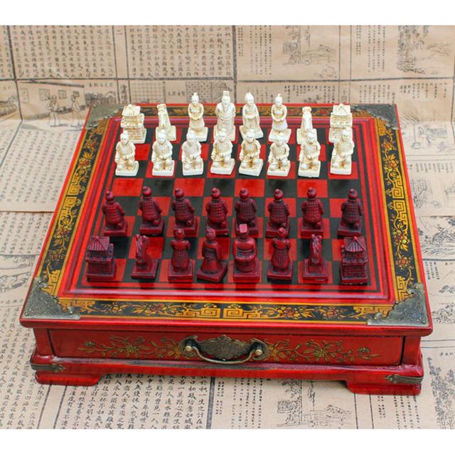 35 Pçs/set High-end Collectibles Vintage Chinês Guerreiros De Terracota  Tabuleiro De Xadrez Jogo De Presente Para Líderes Amigos Família - Jogos De  Xadrez - AliExpress